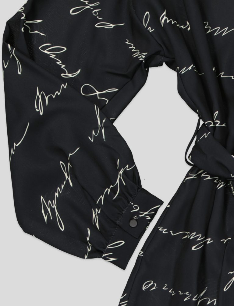 White Pigeon - ROBE Imprimer Femme - Noir 2