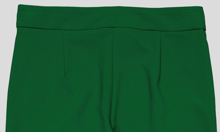 White Pigeon - Pantalon Elegant chic taille Haute Pour Femme - Vert Bouteille 5