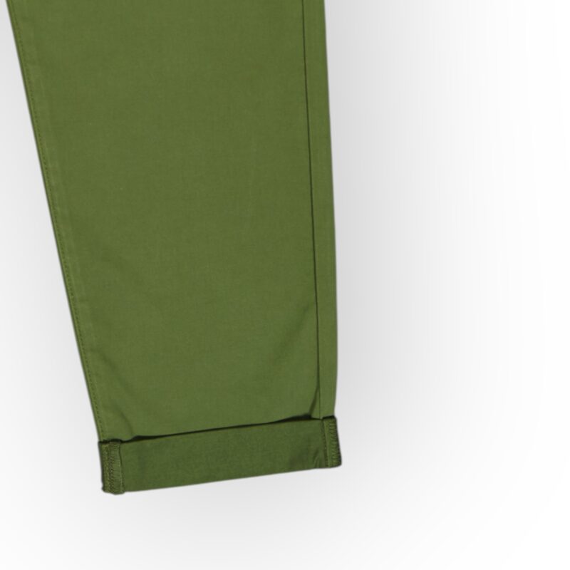 White Pigeon - PANTALON CHINO COTTON RABAT - VERT KAKI 2