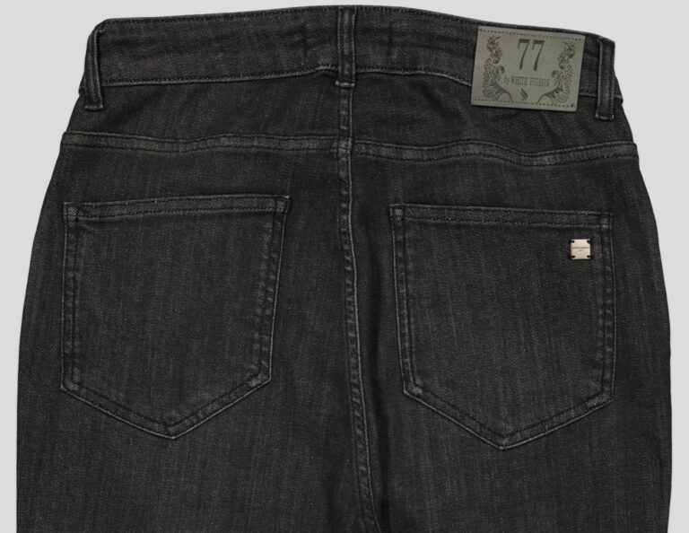 White Pigeon - PANTALON JEANS SLIM FIT EN DENIM STRETCH - Noir Medium 4