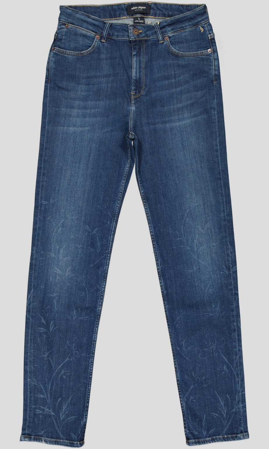 White Pigeon – PANTALON JEANS SLIM FIT – Bleu Vintage