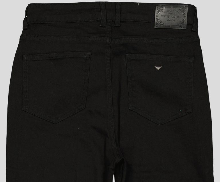 White Pigeon - PANTALON JEANS SLIM FIT - Noir Stone 6