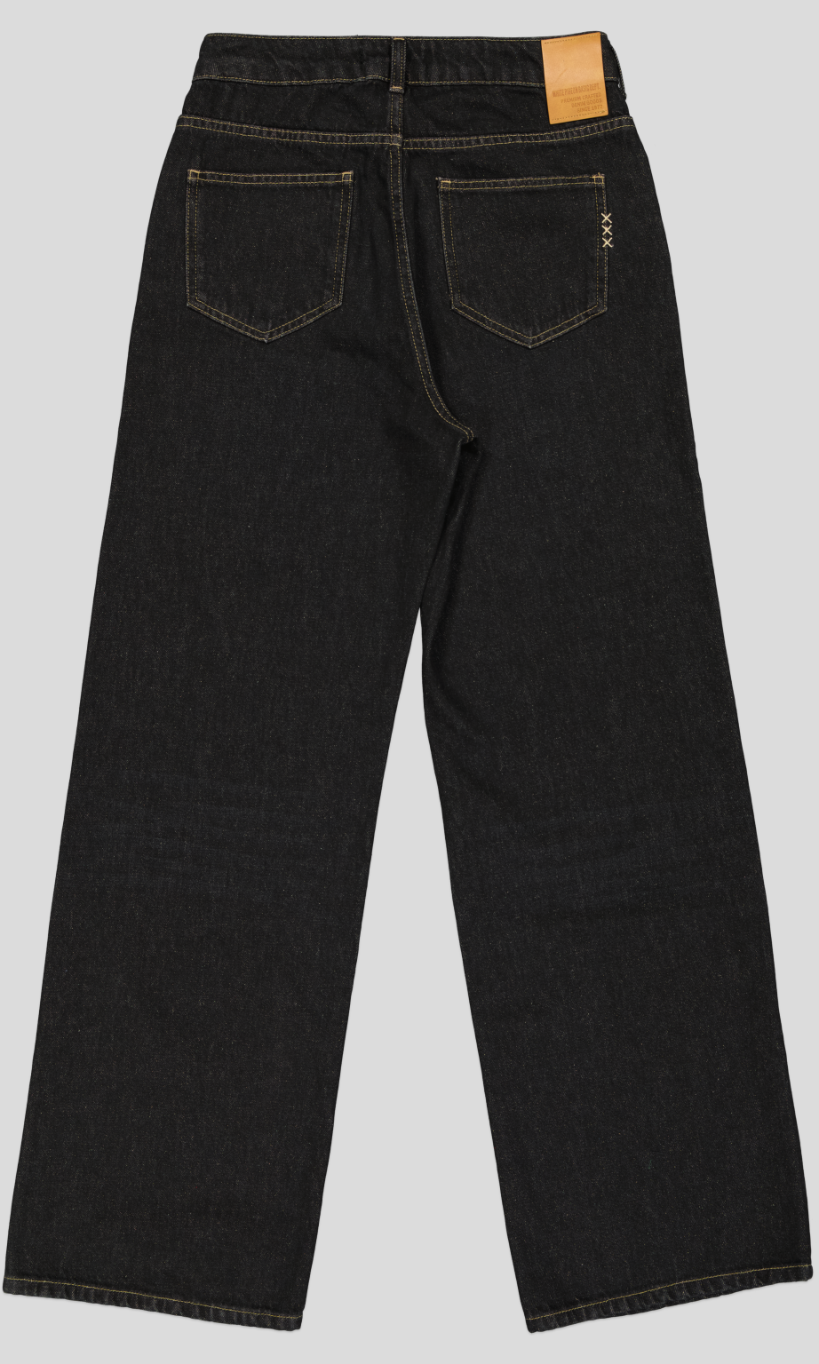 White Pigeon -PANTALON LOOSE FIT - Noir Damage 4