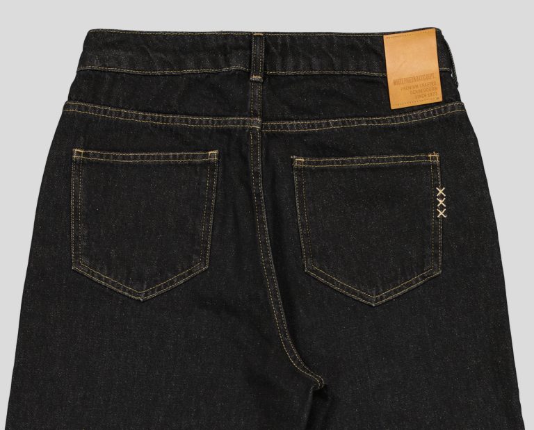 White Pigeon -PANTALON LOOSE FIT - Noir Damage 6