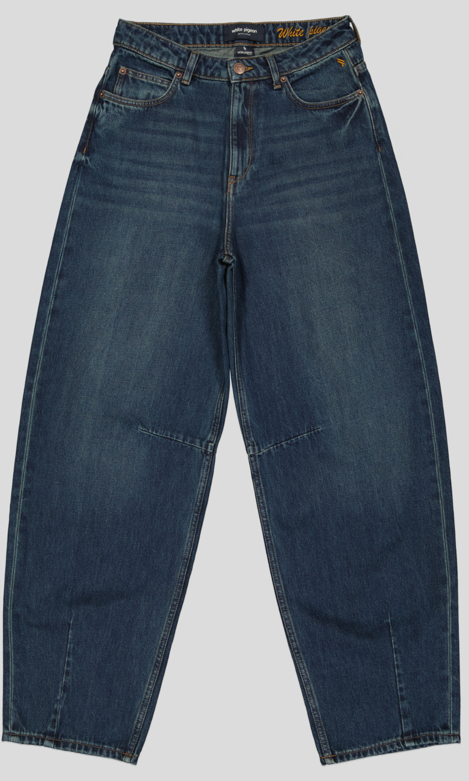 White Pigeon – PANTALON BAGGY FIT EN DENIM 100 % COTON – DarK Vintage