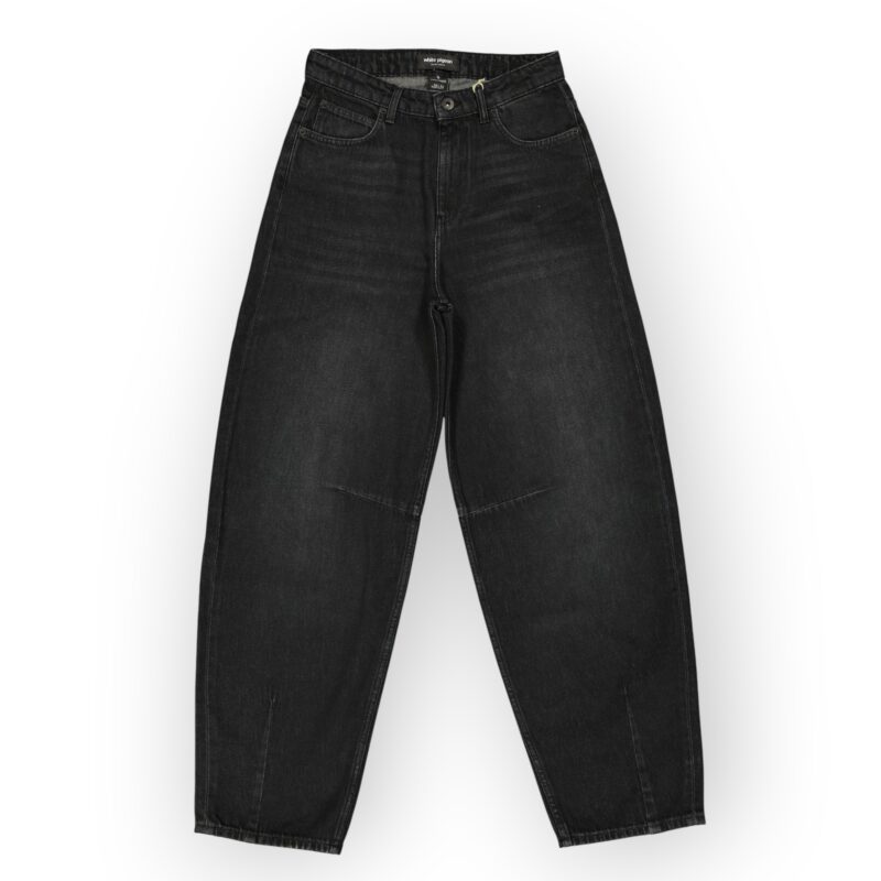 White Pigeon – JEANS FEMME BAGGY FIT 100% COTON – Noir Used