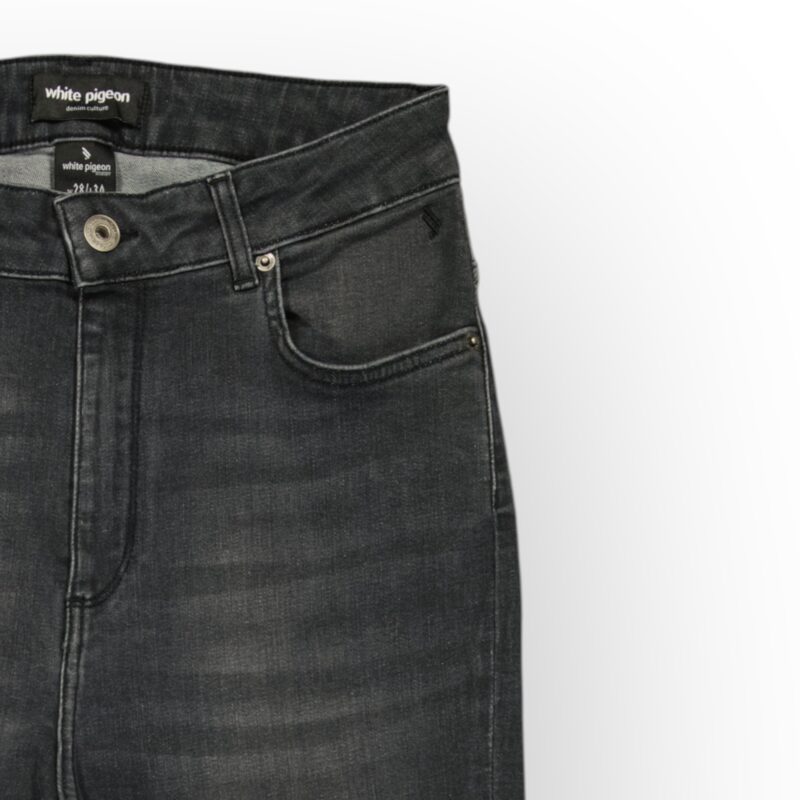 White Pigeon - PANTALON JEANS FLARE FIT - Black Light Used 2
