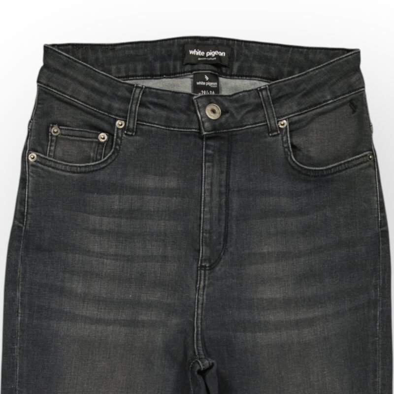 White Pigeon - PANTALON JEANS FLARE FIT - Black Light Used 3