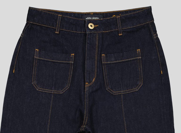 White Pigeon - PANTALON JEANS KULOT FIT - RAW 5