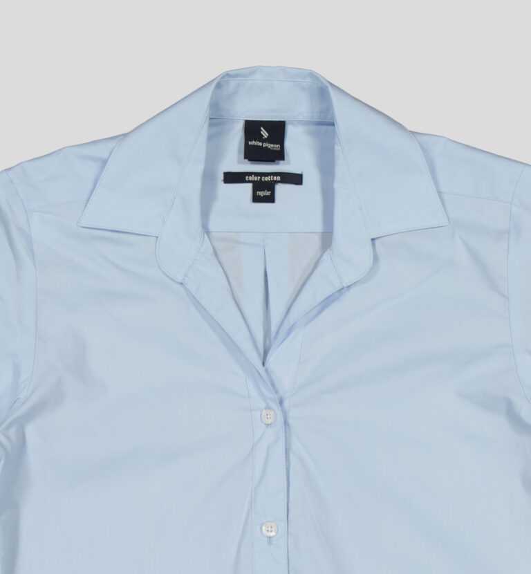White Pigeon - CHEMISE OXFORD REGULAR FIT - Bleu Ciel 5