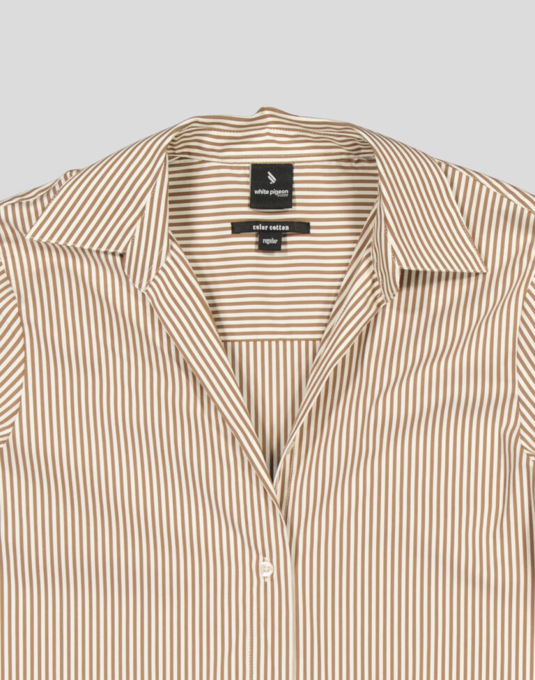 White Pigeon - CHEMISE OXFORD REGULAR FIT - Beige 5