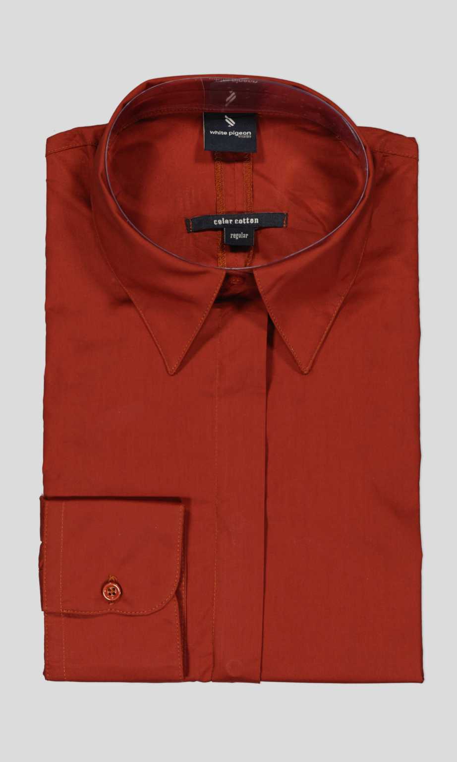 White Pigeon - CHEMISE OXFORD REGULAR FIT - Burgundy 4