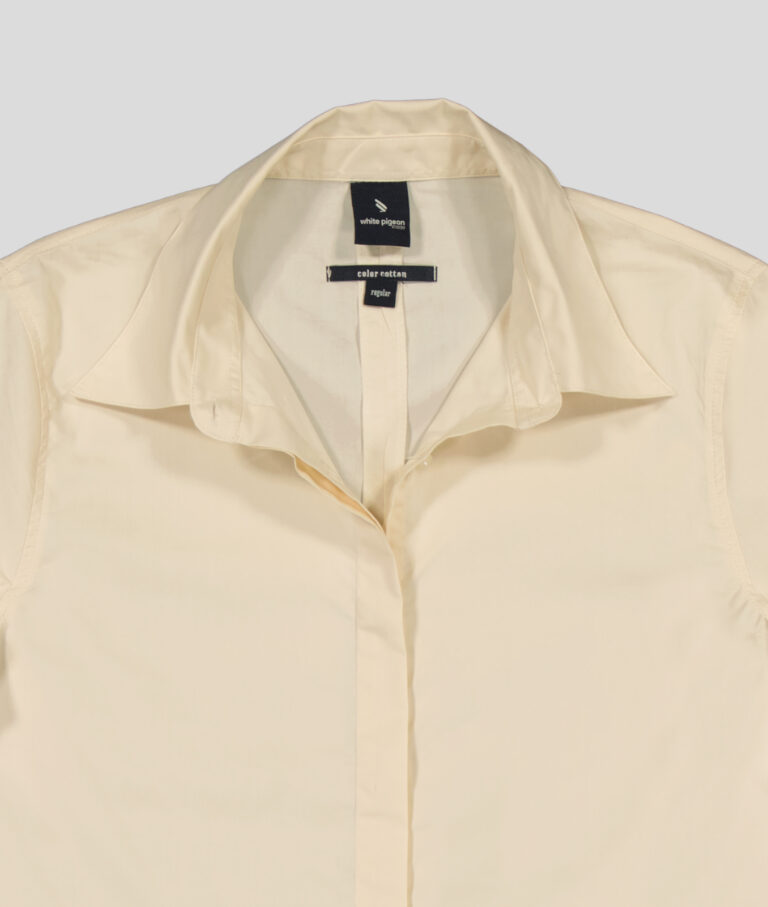 White Pigeon - CHEMISE OXFORD REGULAR FIT - Ecru 3