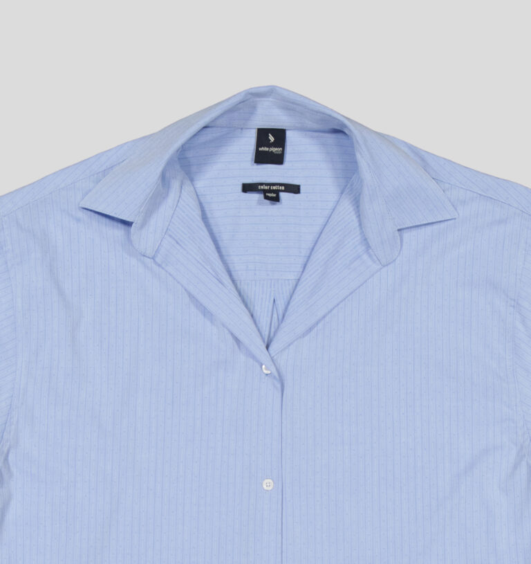 White Pigeon - CHEMISE FEMME REGULAR FIT - Bleu Ciel 4