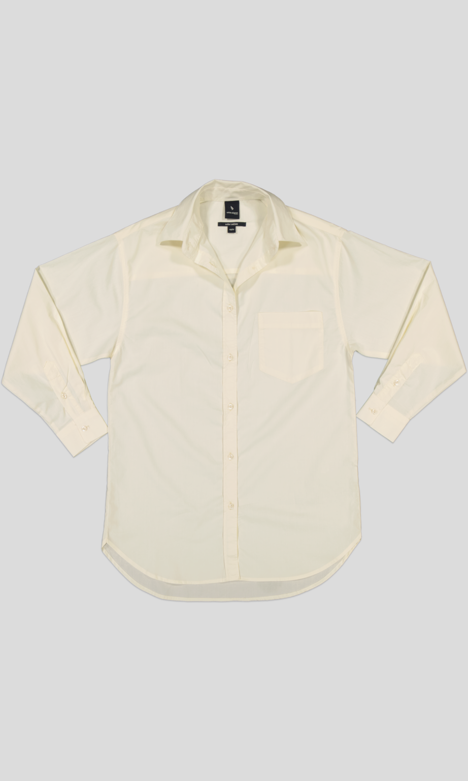 White Pigeon – CHEMISE GABARDINE REGULAR FIT – Ecru