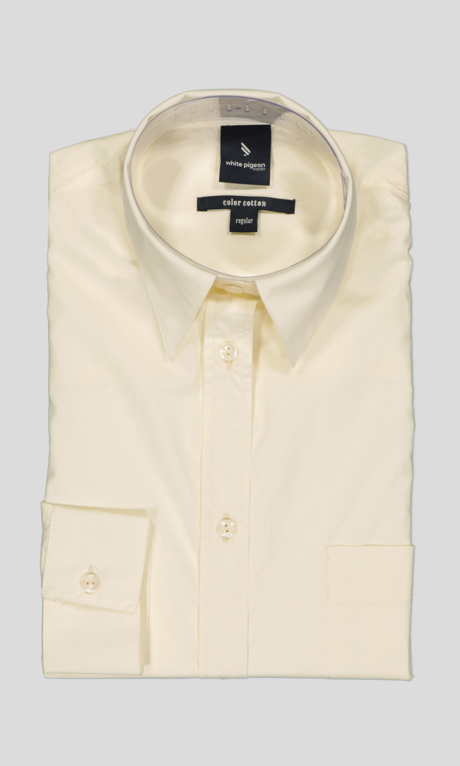 White Pigeon - CHEMISE GABARDINE REGULAR FIT - Ecru 3