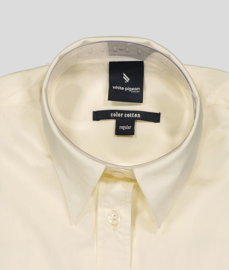 White Pigeon - CHEMISE GABARDINE REGULAR FIT - Ecru 4