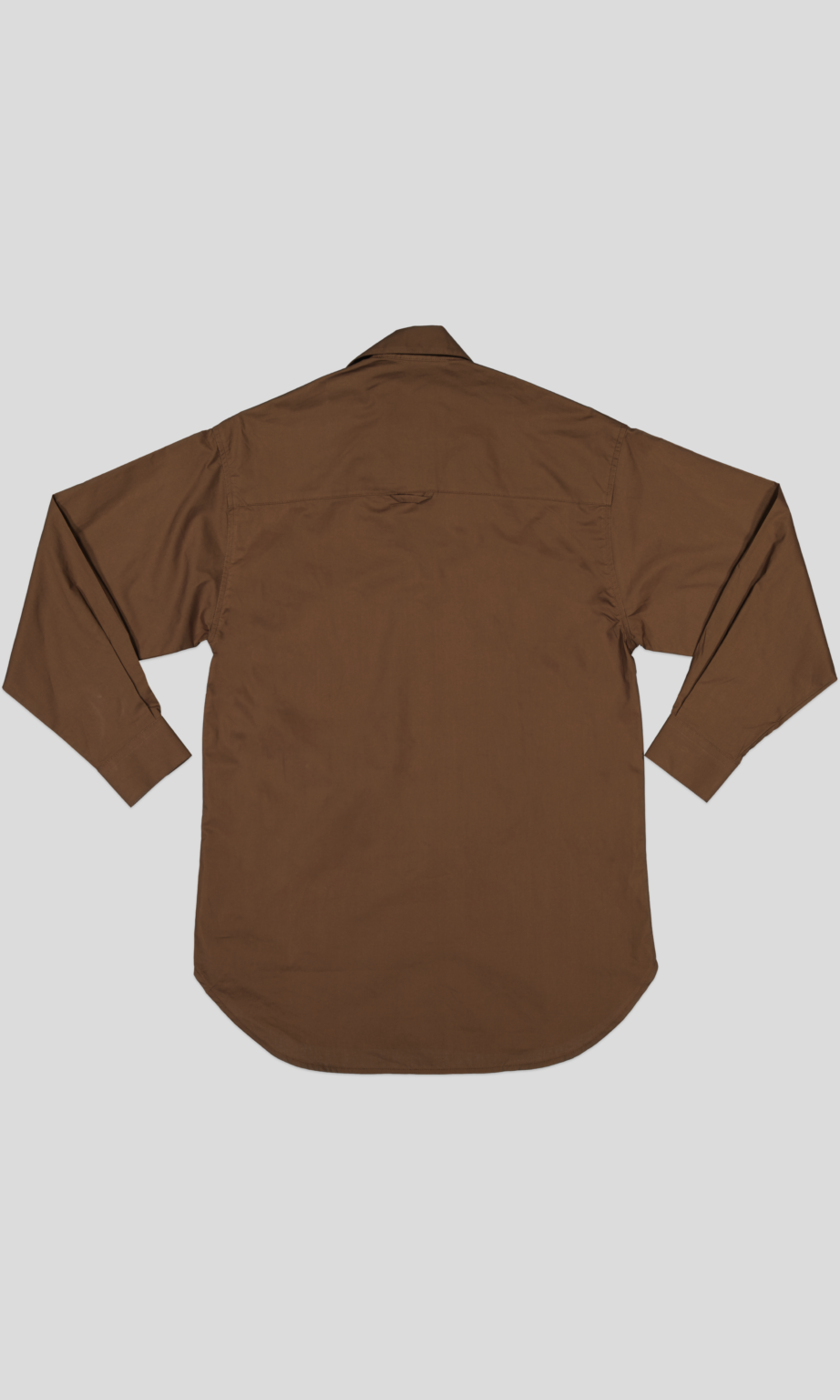 White Pigeon - CHEMISE GABARDINE REGULAR FIT - Marron 2
