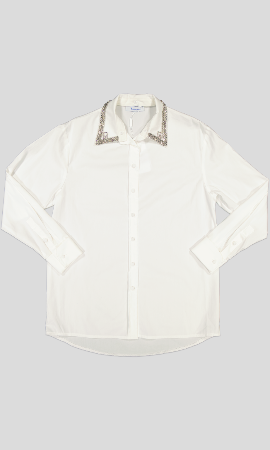 White Pigeon - Chemise élégantes Coupe fluide avec manches - Blanc 2