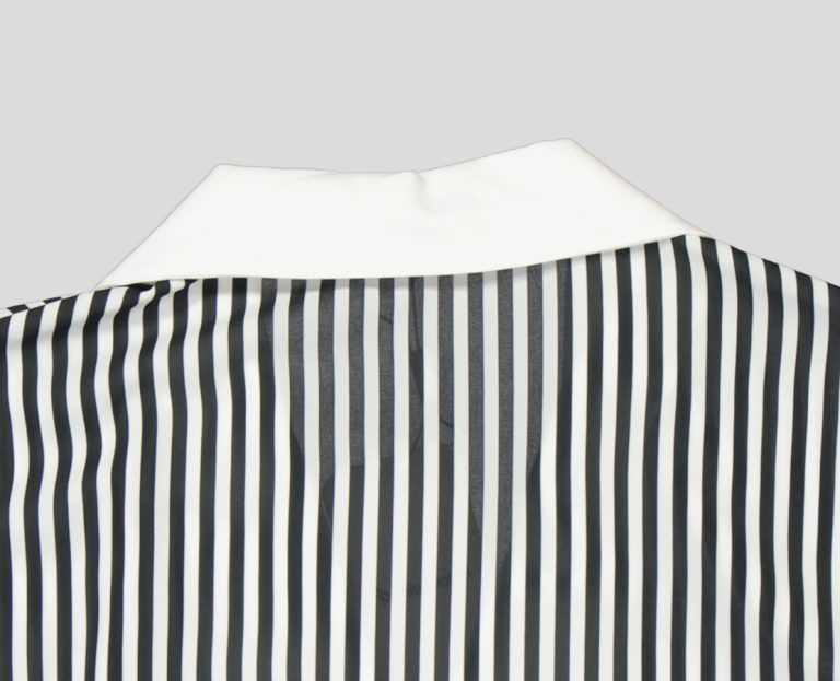 White Pigeon - Chemise à rayures élégantes - Noir 4