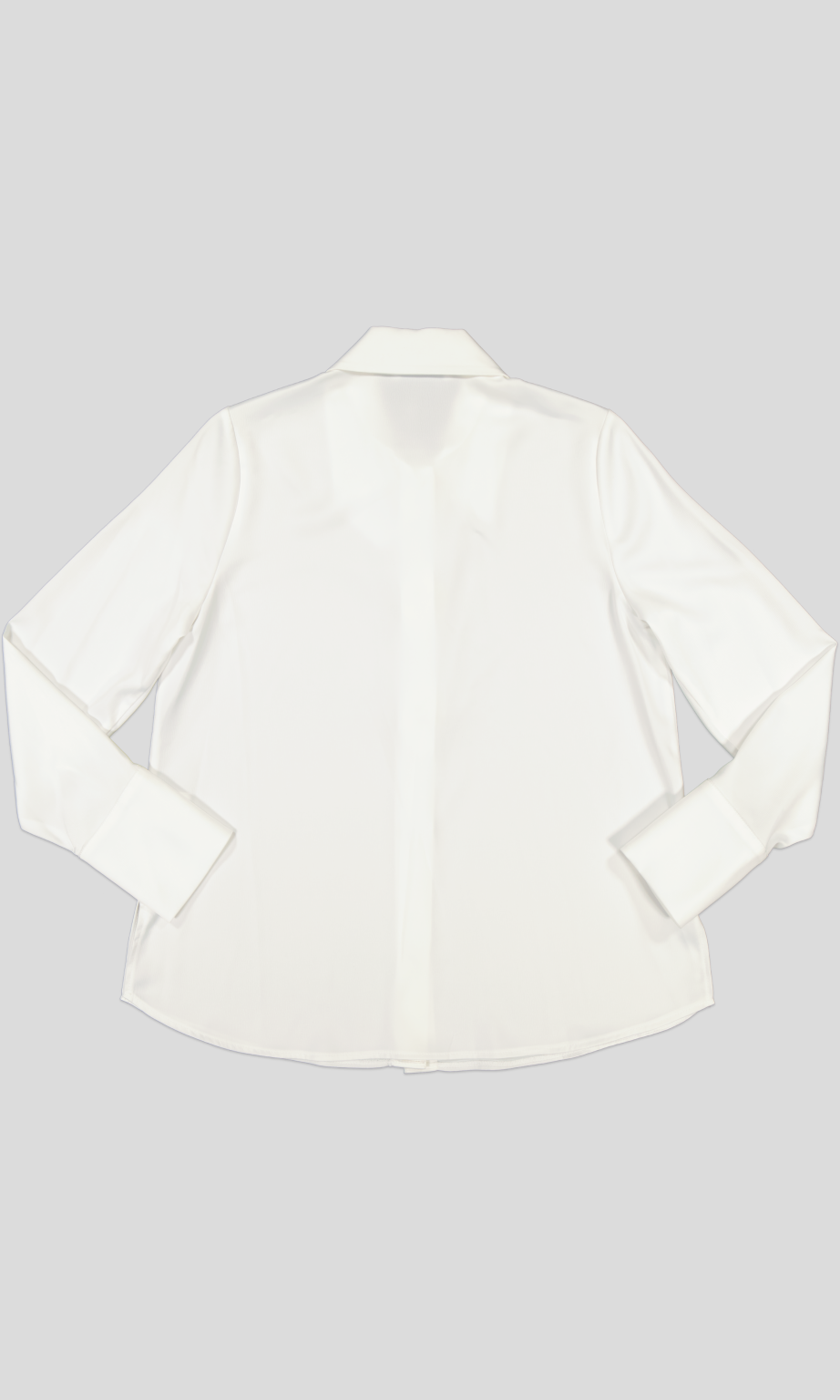 White Pigeon - Chemise élégantes Fluide avec manches légèrement bouffantes et col classique - Blanc 3