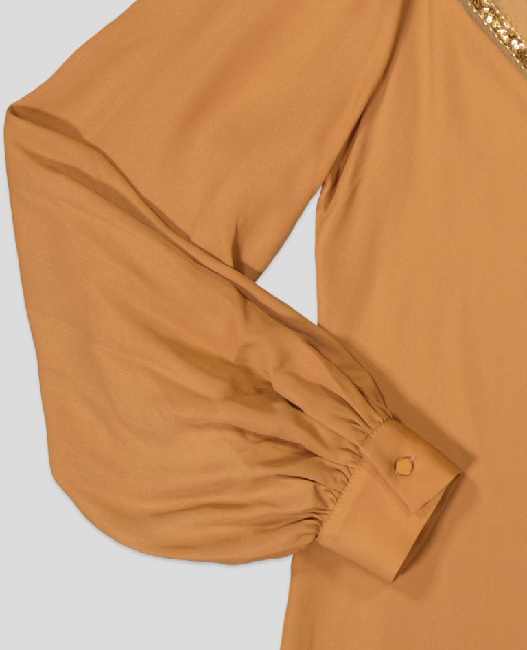 White Pigeon - Chemisier Confortable pour femme - Camel 3
