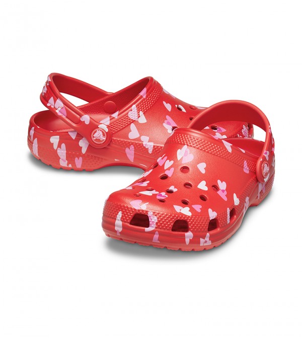 Crocs - Sabots classiques pour tout-petits pour la Saint-Valentin - Rouge Cur 3