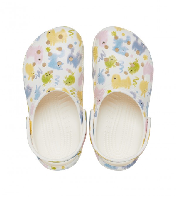 Crocs - Sabots classiques pour enfants à motifs d'animaux - pastel  Blanc 4