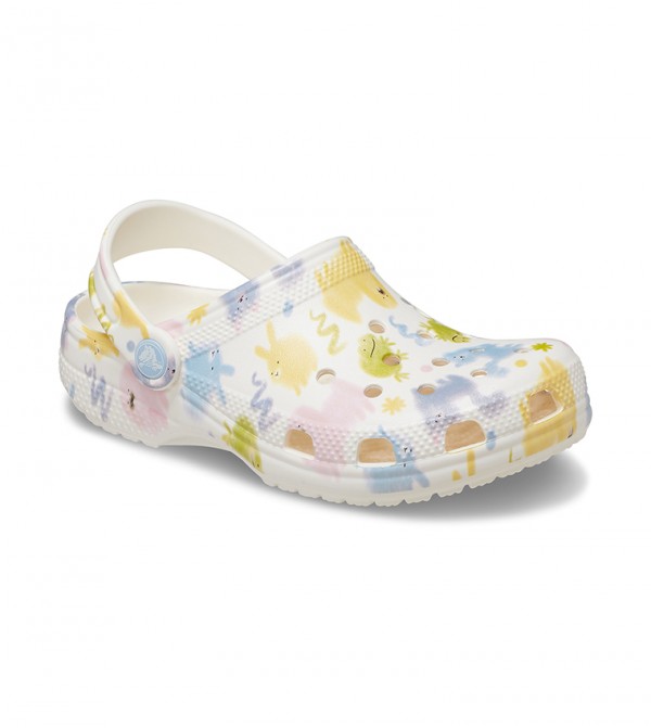 Crocs - Sabots classiques pour enfants à motifs d'animaux - pastel  Blanc 5