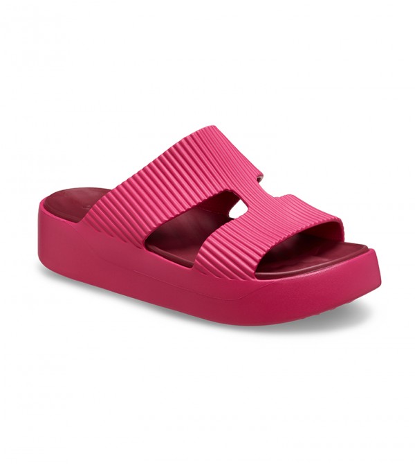 Crocs - Bretelles en H pour plateforme - Rose Fushia 5