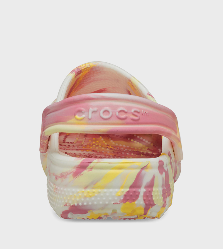 Crocs - Sabots classiques pour enfants à effet marbré lumineux - Hémérocalle/Multicolore 5