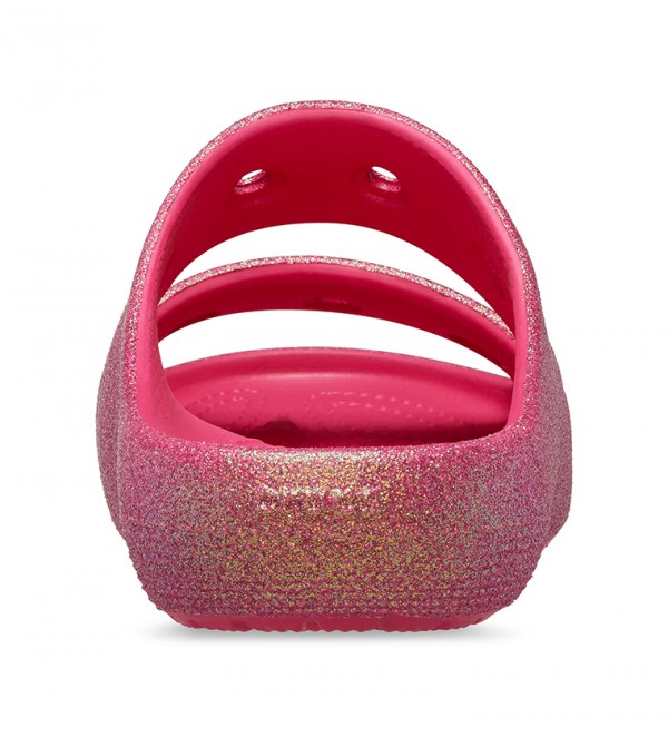 Crocs - Sandale classique à paillettes irisées II - Rose Glow 5