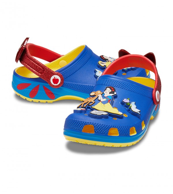 Crocs - Sabots classiques Blanche-Neige pour enfants - Bleu/Jaune/Rouge 3