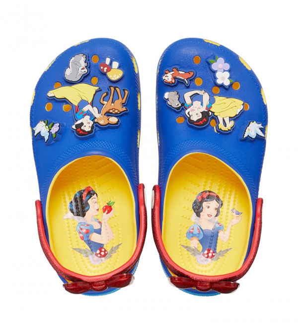 Crocs - Sabots classiques Blanche-Neige pour enfants - Bleu/Jaune/Rouge 4
