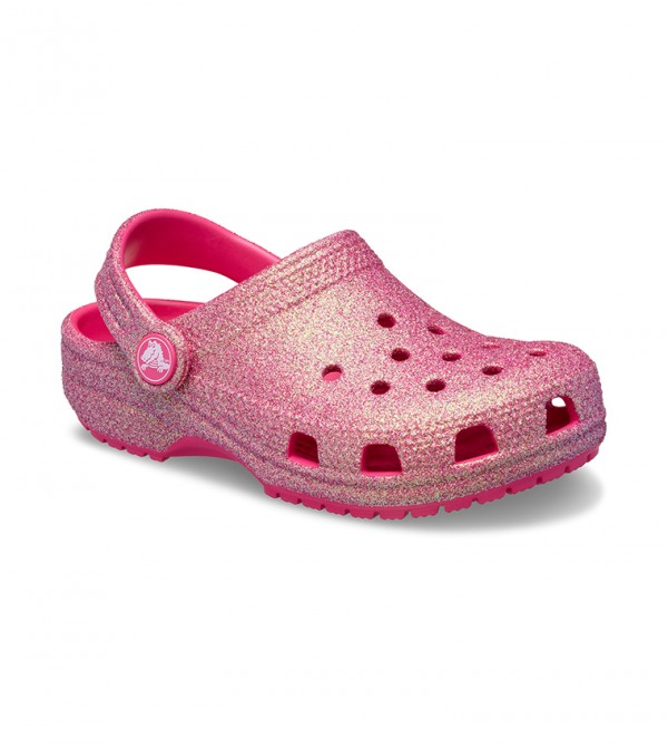 Crocs - Sabots classiques à paillettes irisées pour Fille - Fruit du dragon 5