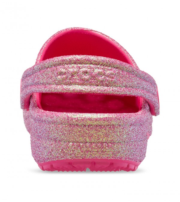 Crocs - Sabots classiques à paillettes irisées pour Fille - Fruit du dragon 6