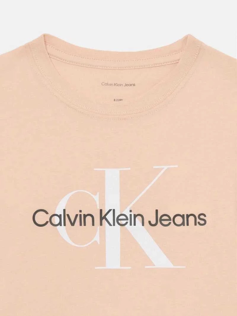 Calvin Klein - T-shirt à logo pour enfants - Rose 3