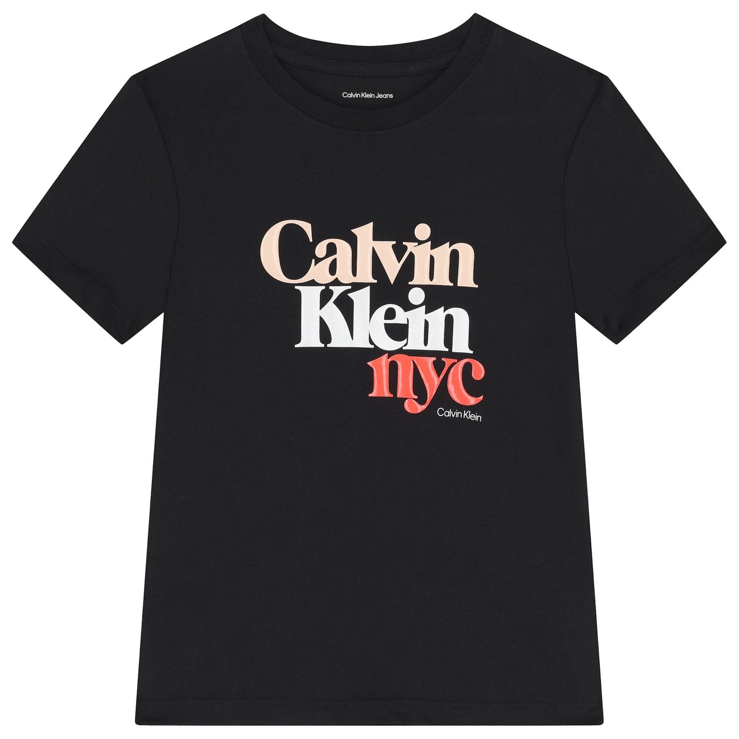 Calvin Klein - T-shirt à logo pour filles - Noir 2