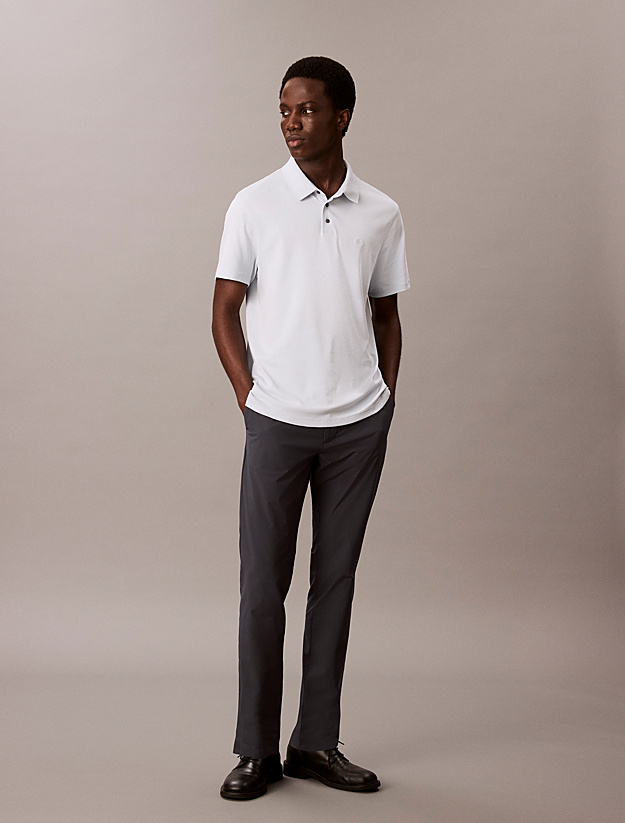 Calvin Klein – Polo en coton Pima – Blanc