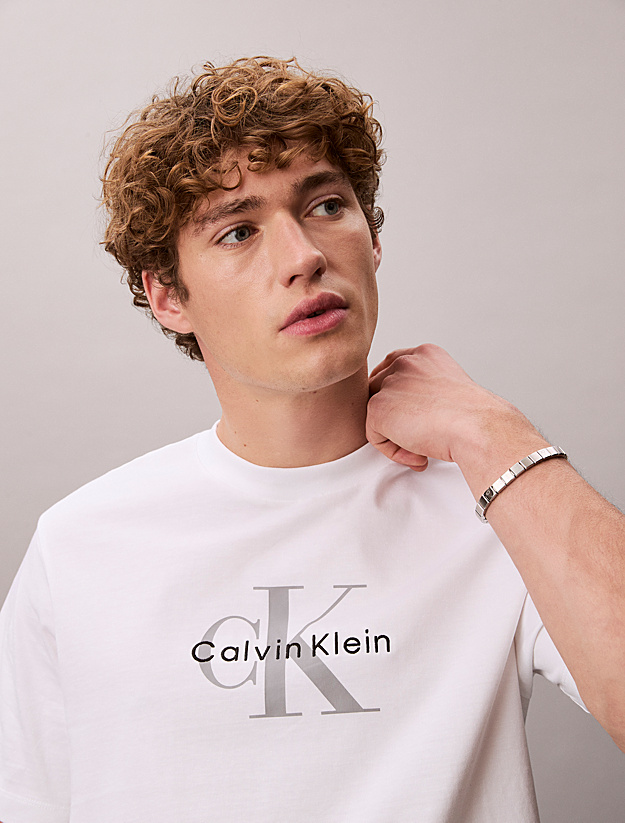 Calvin Klein - T-shirt avec logo monogramme - brilliant Blanc 2
