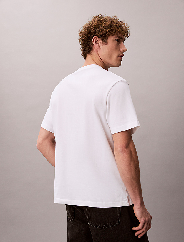 Calvin Klein - T-shirt avec logo monogramme - brilliant Blanc 3