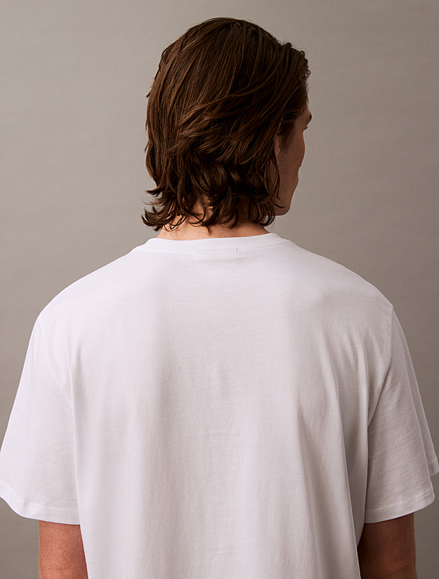 Calvin Klein - T-shirt avec logo monogramme - brilliant Blanc 4