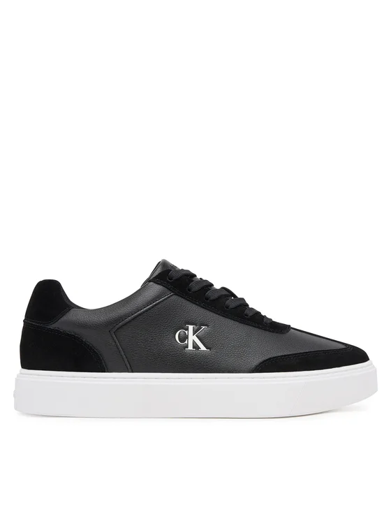 Calvin Klein – Baskets Classic Cupsole Laceup Wt Mix YM0YM01429 – Noir