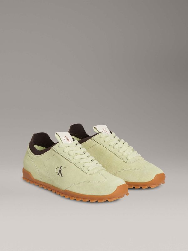 Calvin Klein - Baskets en daim pour femme Calvin Klein - vert/Noir/Marron 2