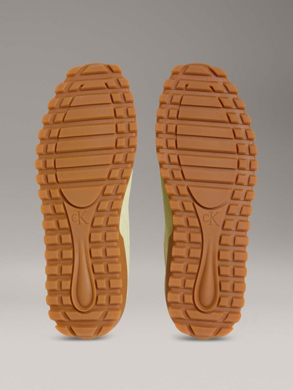 Calvin Klein - Baskets en daim pour femme Calvin Klein - vert/Noir/Marron 4