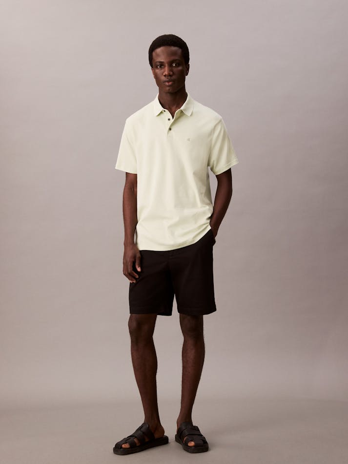 Calvin Klein – Polo en coton Pima – tender Vert