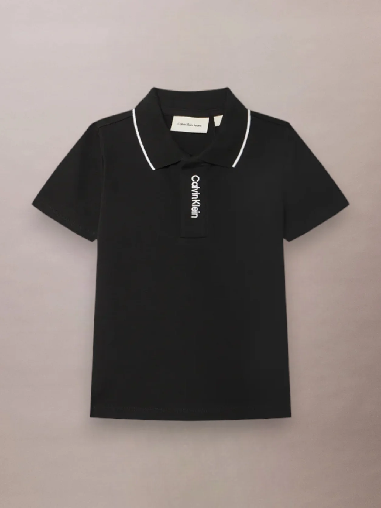 Calvin Klein – Polo piqué – Ck Noir
