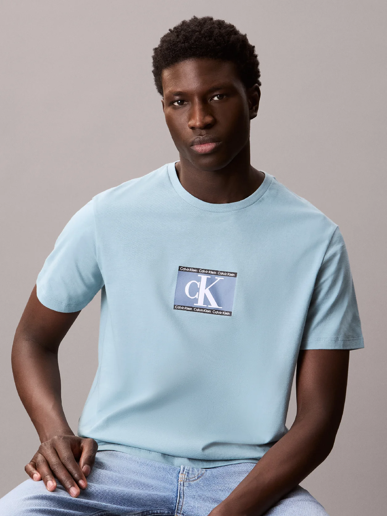 Calvin Klein - T-shirt à manches courtes - Bleu pierre 3
