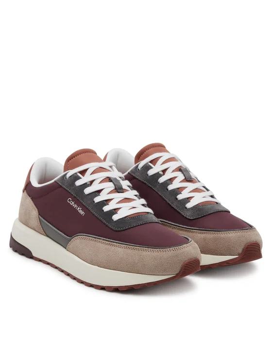 Calvin Klein - Baskets basses à lacets Repreve Mix HM0HM01714 - Marron 5