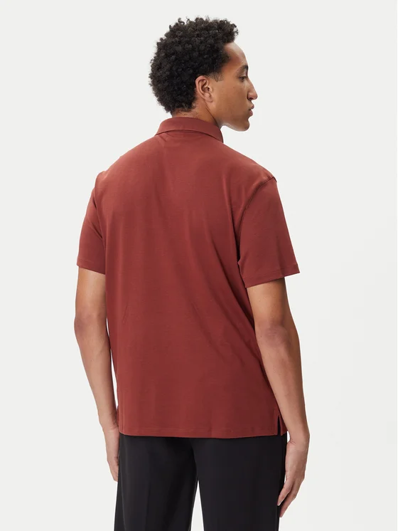 Calvin Klein - Polo en coton Pima - Rouge académique 4